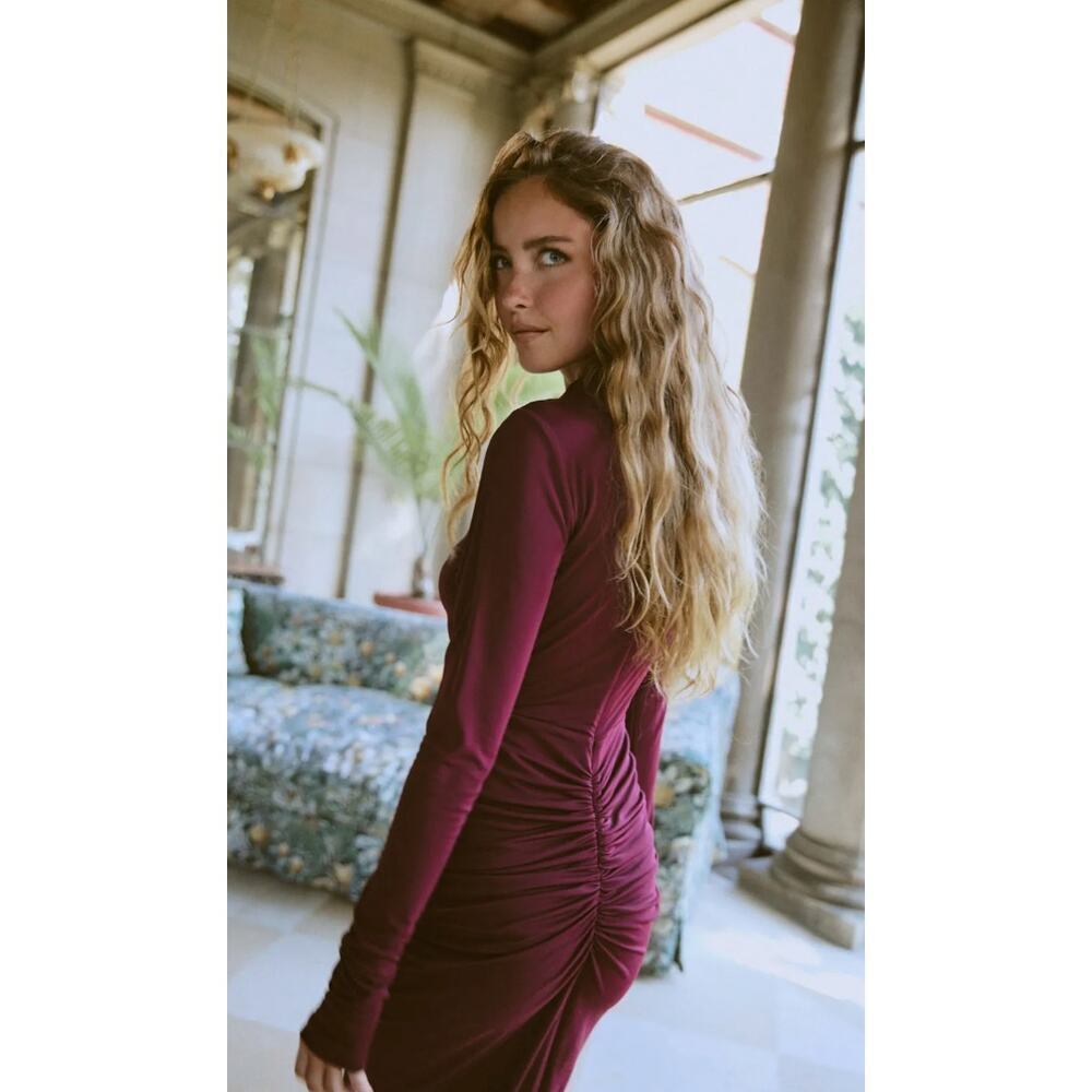 Ronny Kobo Scorpio Dress in Wine Red Size XL